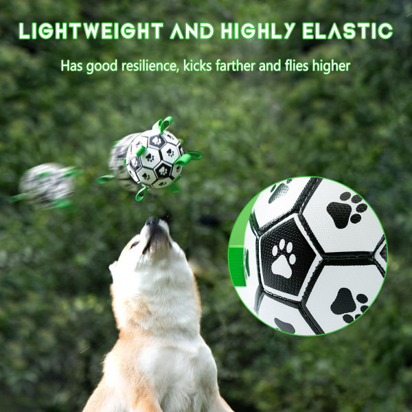 Interaktiv fotboll Hundleksak Bittålig hund som tuggar tandköttleksak Gummibollleksak för husdjur Football 18cm