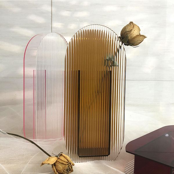Blomvas färgglad modern samtida design blommig behållare dekoration för hemmakontoret Multicolour