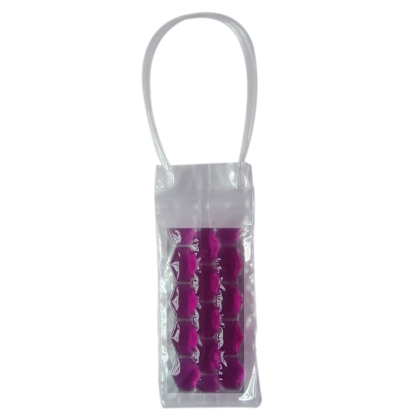 Vinkylare Väska Vinkylare Is Plastpåse Vinkylare Med Handtag Purple