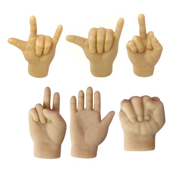 Mini vikta händer för katttassar Bärbar handflatsformad kostym för katthundsdjur C 6PCS