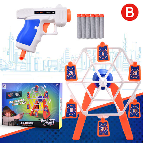 Electric Targets Toy Rotary Games Rotation För Barn Barn Present Julhem
