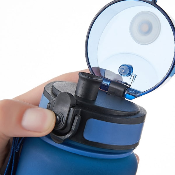 500ml/650ml/1000ml sportvattenkopp i plast Multifunktionell återanvändbar vattenkopp för fitness Blue Red 1000ml