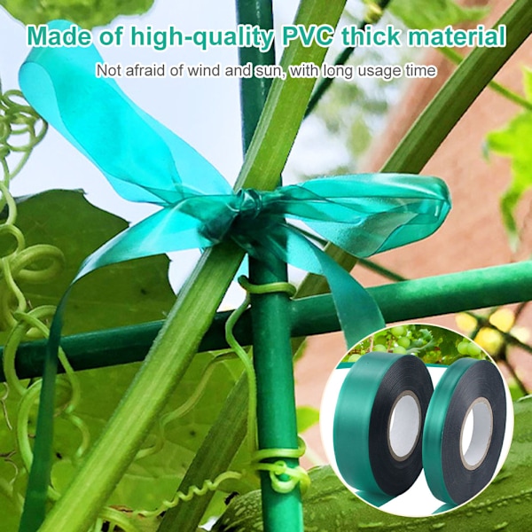 PVC-bindeband för växtgren Tjock Robust trädgårdsväxtslips för Luffa-druvor Width 1.2cm