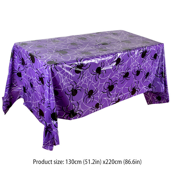 Halloween tema bordsduk bakgrund vägg täcker för halloween fest event dekoration Purple Spider