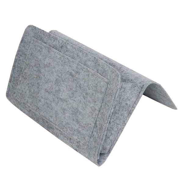Filt Caddie Hängande Sängen Förvaring Organisera för Sovrum Soffa Skrivbord Gray