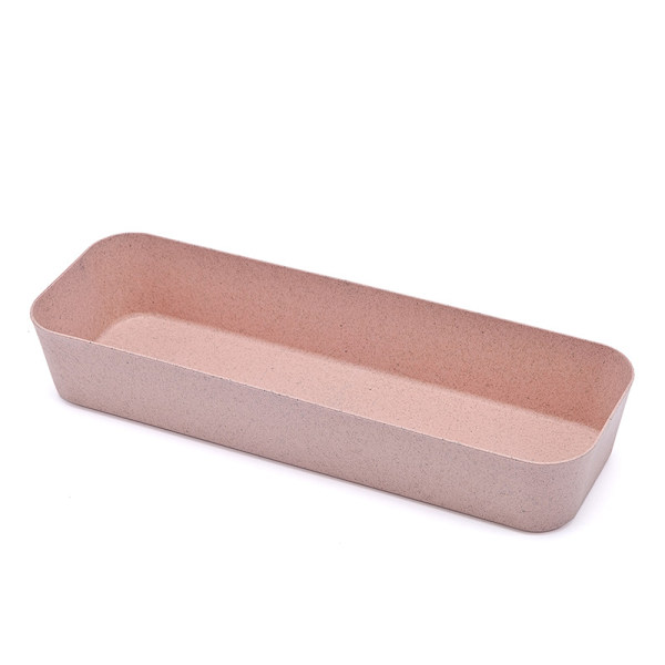 Organizer Brickor Multifunktionell förvaringslåda Slitstark behållare för kök sovrum badrum Beige S