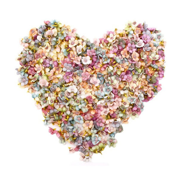 Mini konstgjorda blommor Flerfärgad DIY-krans Handgjord hantverksdekoration för bröllopsfödelsedagsfest Light Pink 100pcs