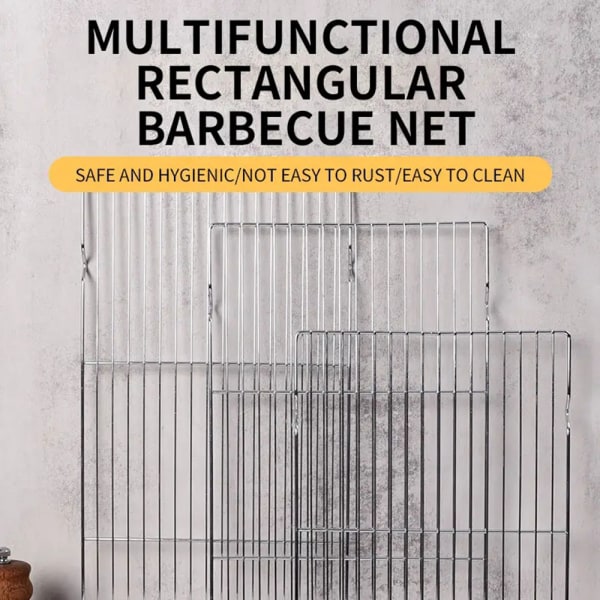 Rektangulära utomhusgrillar Högtemperaturbeständigt spisställ för matlagningspicknick Small size