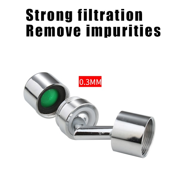 Vridbar universal Anti-stänk Handfat Kran Justerbar kranförlängare för hem kök badrum Enkel installation First Gear Stainless Steel Joint