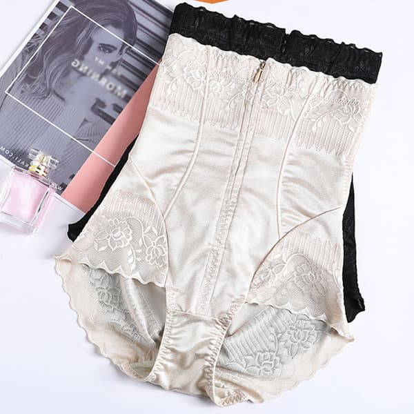 Dam kalsonger med hög midja Postpartum Mage Control Compression Trosor Black L
