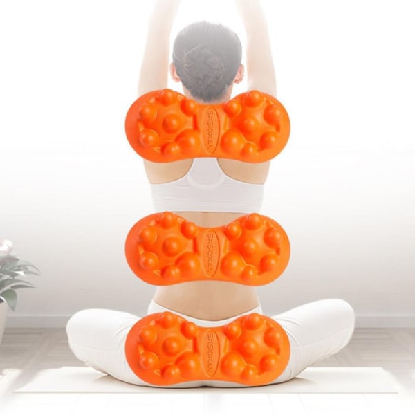Cervical Akupressur Massager Ländryggen Lugnande massagekudde för kvinnor män Shoulder Neck Orange