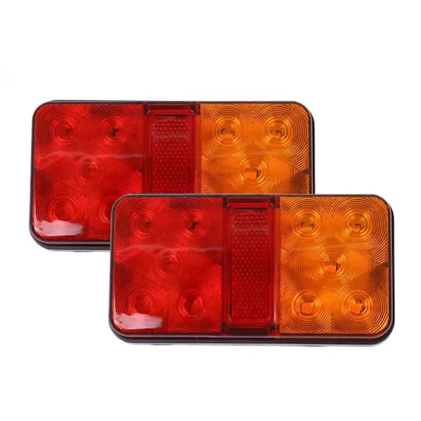 10 LED-lastbilsbakljus Enkel installation Bilbakljus för bilfordon 12v x2