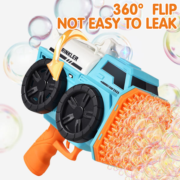 57/139 hål handhållen elektrisk bubbelmaskin med lampor Multifunktionell rolig bubbelmaskin för utegård