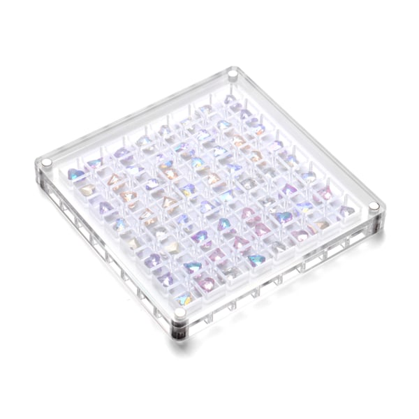 Akryl Magnetisk Seashell Display Box Multi-purpose Craft Dekorativt ställ för ädelstenar