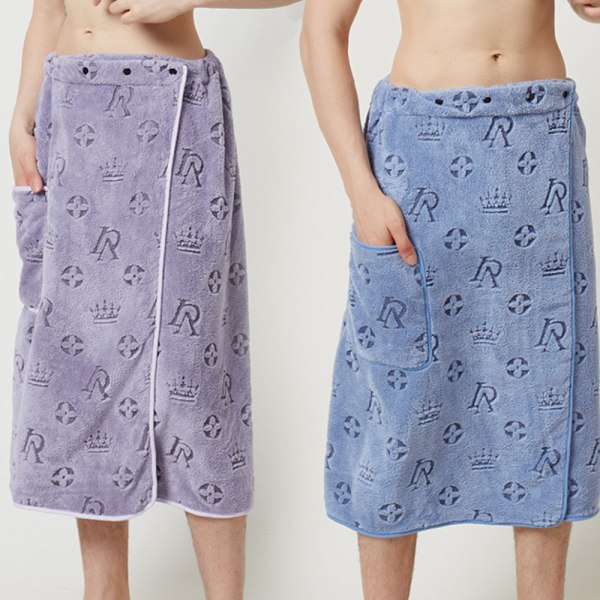 2 st print badkjolar justerbar inte lätt krympande badhandduk för pool Grey