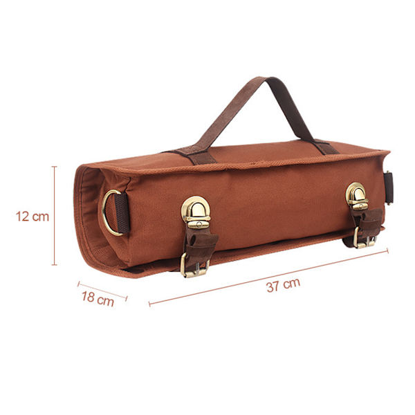 Bartender Storage Bag Bartender Tools Förvaring Vikbar Bag Bar Bartender Kit Brown