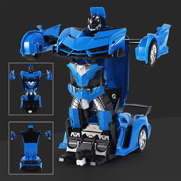 Barns fjärrkontroll Robot Bil Transformator Leksak Anti-Fall Pussel Bil Leksaker för barn Pojke Flicka Orange