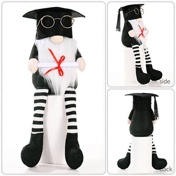 Fönsterdekoration för kontorsdekorationer i sovrummet med examenssäsongen dvärg ansiktslös och kanin Rudolph Doll Female