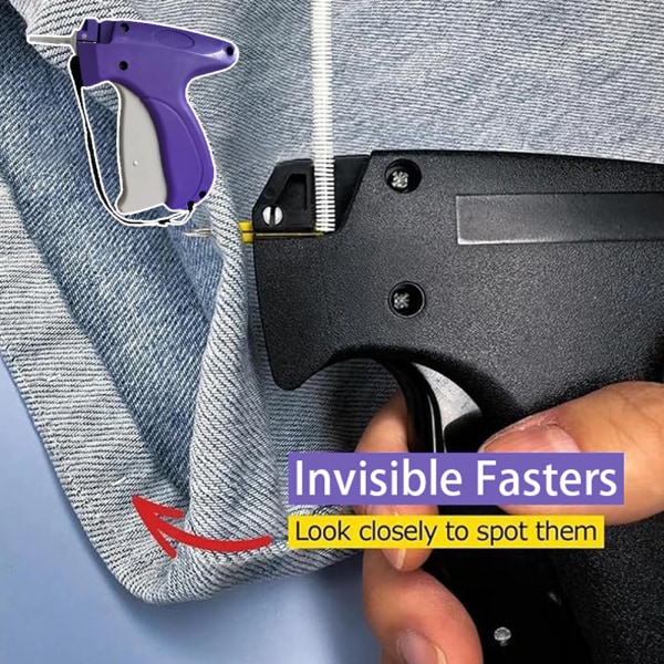 Manuell Quick Clothing Fixer Lättanvänd quilthäftanordning för bomullsdenim Green