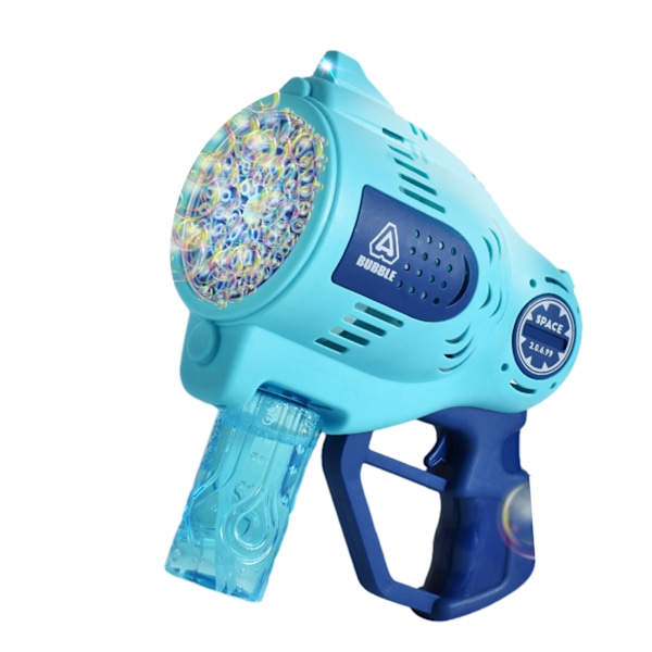 57/139 hål handhållen elektrisk bubbelmaskin med lampor Multifunktionell rolig bubbelmaskin för utegård