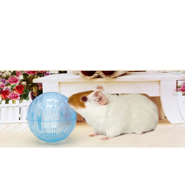 Nya söta husdjursleksaker Hamsterboll Mini-Travboll Plast Hamsterövningsboll Husdjurleksaksboll Hamsterleksaker Slumpmässig färg Yellow L