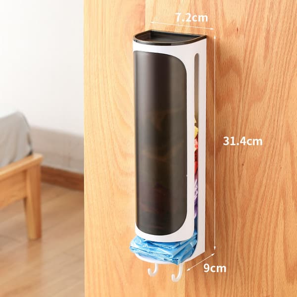 Hem Soppåse Förvaringslåda Väggfäste Punch Free Sopsäck Dispenser Köksmaterial Green
