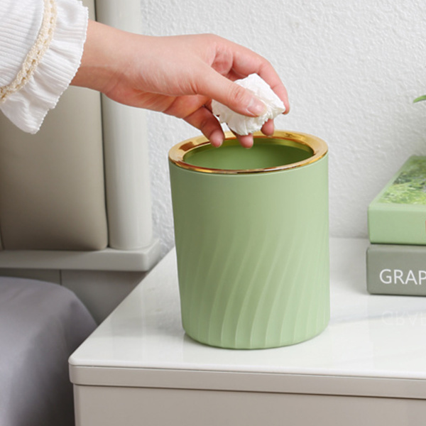 Creative Mini Desktop papperskorg Multipurpose kompakt soptunna för kontor Orange