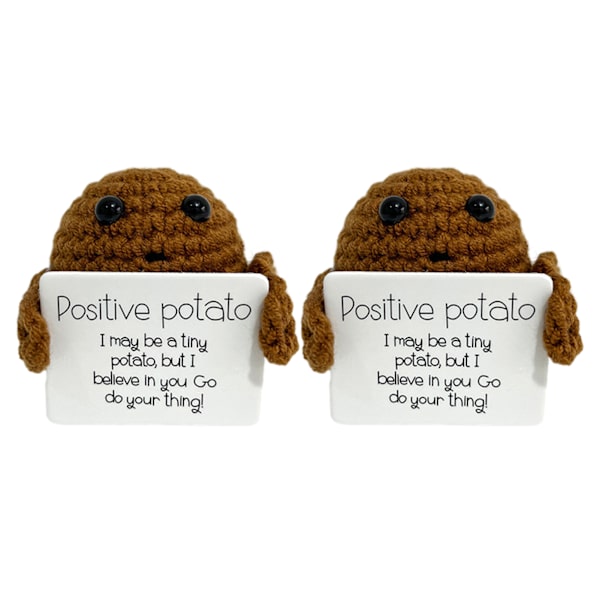 Handgjord virkad gurka/potatis plyschdocka Snygg skrivbordspyssel Dekoration för vardagsrummet Potato A 2pcs