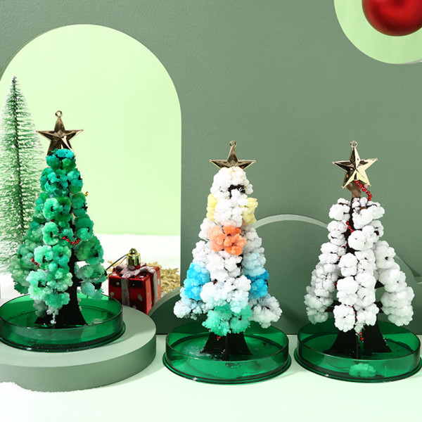 Magics Christmas Tree DIY Kit för Xmas Lätt att använda fester Leksaker för barn Vuxna Green