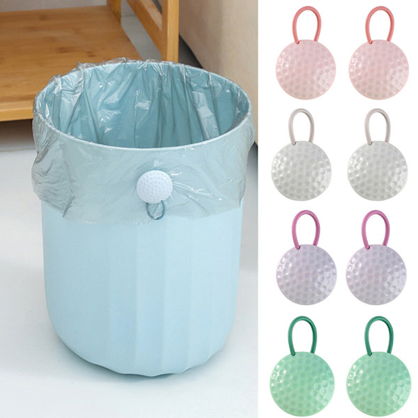 Klämma för soppåshållare 2 ST Stark magnetisk soppåse Skräppåse Kanthållare Anti-slip för olika papperskorgar Green 2 Pack