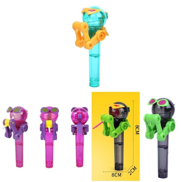 Barn Äter Robot Lollipops Stativ Verktyg Dammtät Godis Behållare Gåvor Barn Leksak Multicolour