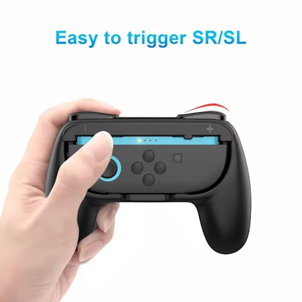 Grepp för Nintendo Switch 2 (2025) Joy-Con 2, Slitstarkt och halkfritt Switch2-handkontrollgreppkit, Switch-hållare tillbehör för NS2 JoyCon2 Orange Blue