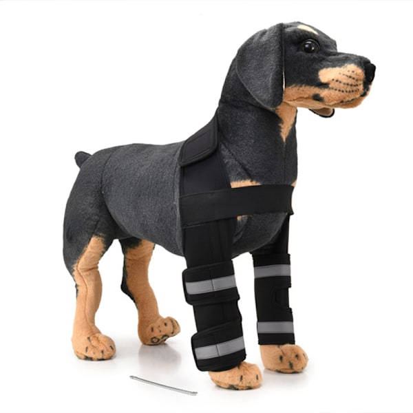 Hundben Fram Ben Kompressionsbandage Ger Extra Stödjande Hasled Justerbar Hund Djurvård Red Three Generations S