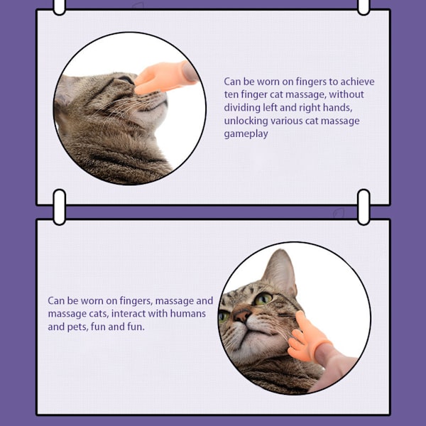 Roliga kattmassagehandskar ​6-delade set Palmformad kostym Cosplayleksak för barn Vuxen 6pcs Set