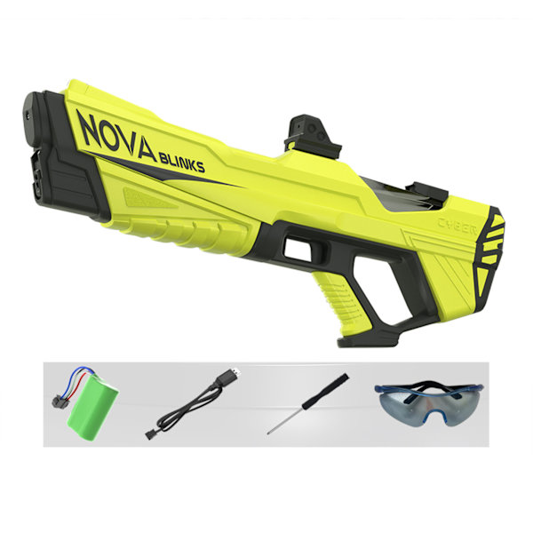 Automatisk sugvattenpistol leksak bärbar starkaste vattenkamp leksaker för simbassäng Yellow