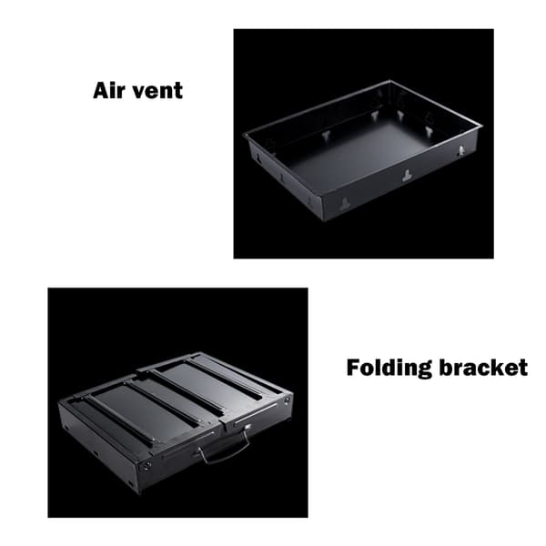 Bärbar kolgrill Grill Vikbar grill Kabob spis Camping utomhus