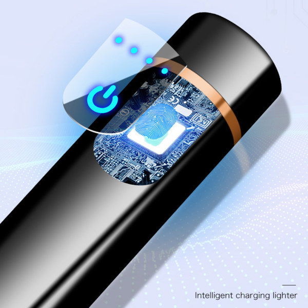 Mini Touch Sensor Flameless Lighter Bärbar USB Uppladdningsbar vindtät tändare Color Ice