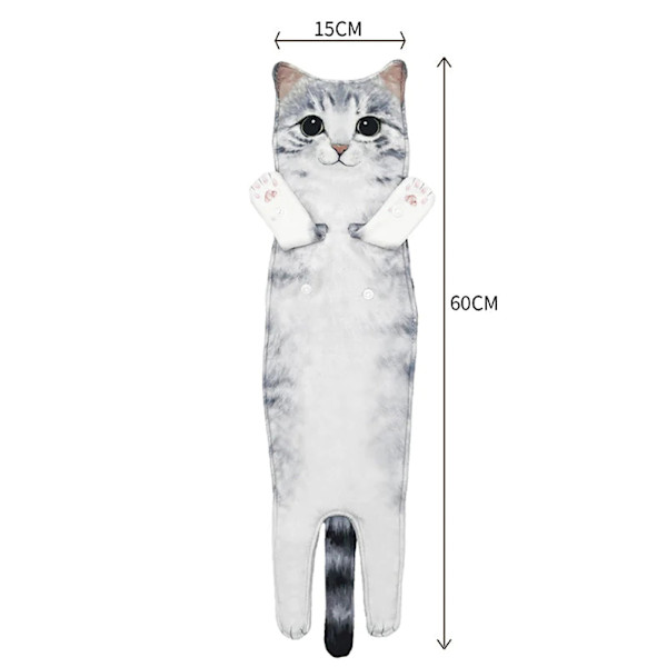 Söt Katt Handduk Mikrofiber Absorberande Handduk