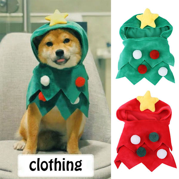 Husdjurskläder Hundarskjorta i mjuk julstil Klassisk Söt Rolig Bekväma kläder för hund Green L