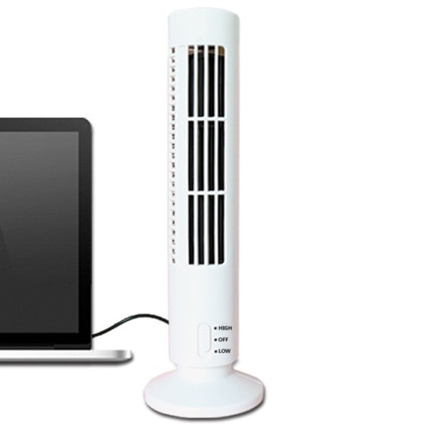 USB Electric Towers Fläkt Lågt buller Luftkonditioneringsfläkt för hemmakontor Black