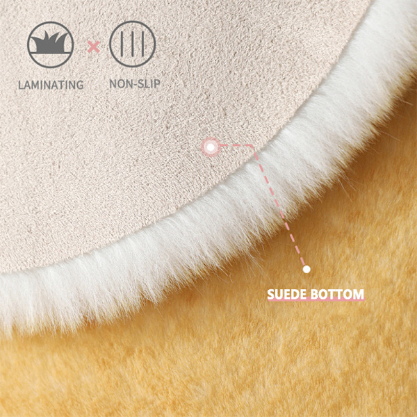 Soft Area Matta Fluffig Söt Matta Special Shaggy Matta För Sovrum Vardagsrum Heminredning Pink Shrimp 45cm