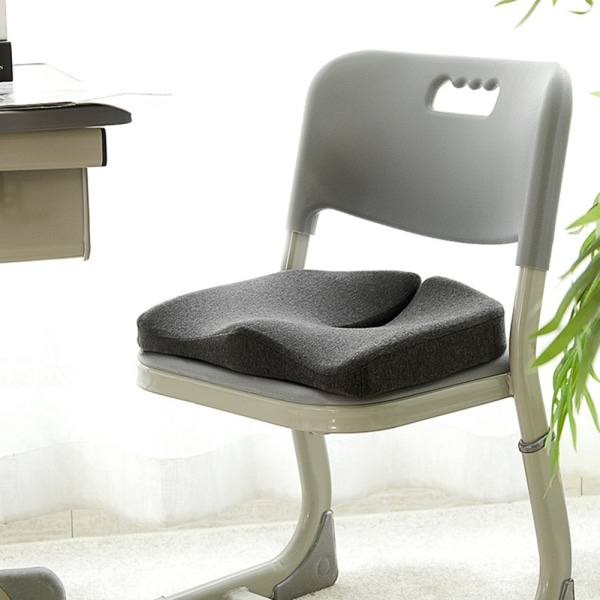 Bekväm ergonomisk kudddyna Hudvänlig ventilerande stolkudde för hembilskontor Coffee 38X35cm