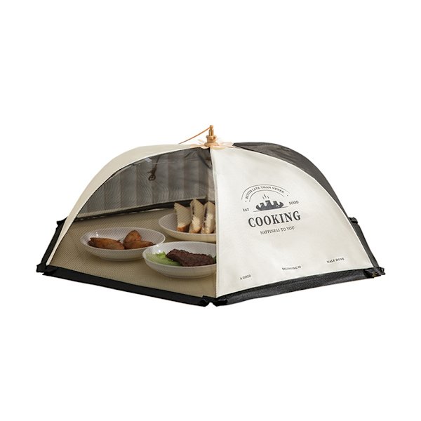 Mode-paraply-stil måltid mat cover återanvändbara mesh mat tält för kök A Round 70cm