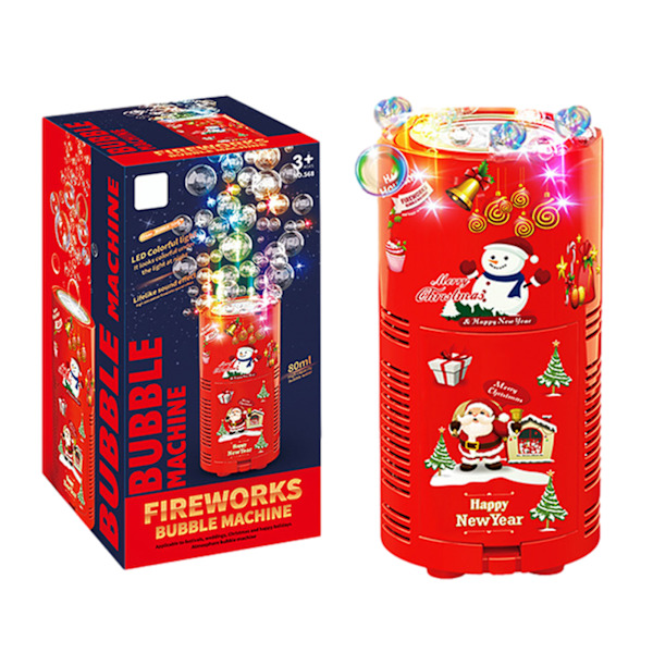 Flerhåls fyrverkeri bubbelmaskin 240 ml stor kapacitet Intressant bubbelblåsare till jul 20 Holes
