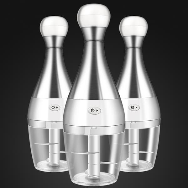 Sladdlös vitlökshackare Mini manuell ingefära grönsakskross Press för att hacka mat 280 ml blender 1 Set Agitator   1 Replacement Base