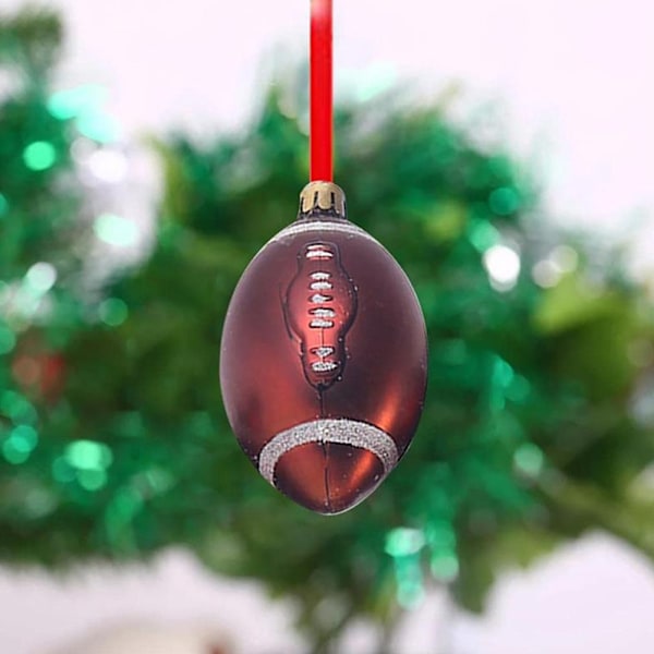Julgranskulor Set 6 cm Sportbollar med tema Julgransprydnader Hängen för juldekoration