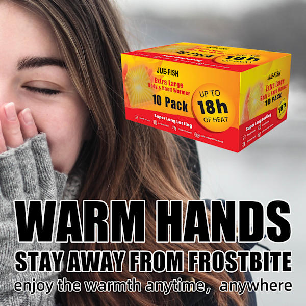 Multipurpose Hand Warmer Natural Lasting Heat Patch Självhäftande fötter Body Warm Paste Pad för vintern