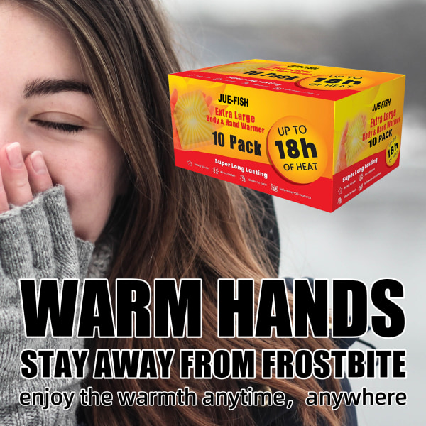 Multipurpose Hand Warmer Natural Lasting Heat Patch Självhäftande fötter Kroppsvärme Paste Pad för vintern Nytt