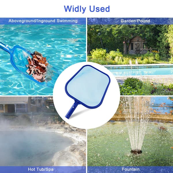 Pool Leaf Skimmer Rake Net Badtunna Spa Rengöring Blad Mesh Verktyg Damm