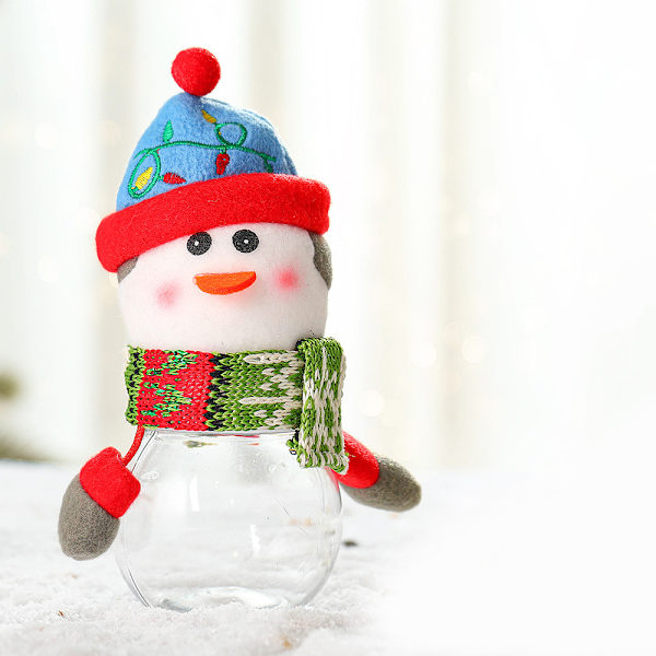 Christmas Cookie Treat Burk Plyschdocka Klar Socker Godis Snack Container Festival Party Hemprydnad Barns Stuff Present Penguin